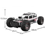 Състезателен джип с димен ефект, RC управление 1:10, бял - Image 2