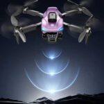 Сгъваем дрон с камера и сензори за препятствия, лилав цвят - Image 2