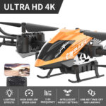 Сгъваем дрон с ULTRA HD 4K камера, светлинни ефекти и WiFi управление, оранжев цвят - Image 8
