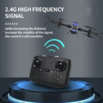 Сгъваем дрон с ULTRA HD 4K камера, светлинни ефекти и WiFi управление, син цвят - Image 6