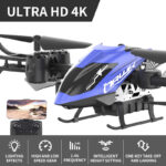 Сгъваем дрон с ULTRA HD 4K камера, светлинни ефекти и WiFi управление, син цвят - Image 9