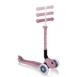 Сгъваема еко тротинетка с 3 колела GLOBBER JUNIOR FOLDABLE LIGHTS ECOLOGIC – цвят бери - Image 5