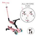 Сгъваема тротинетка 5 в 1 GLOBBER GO UP ACTIVE LIGHTS 360° - пастелно розова - Image 10