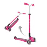 Сгъваема тротинетка с три колела Globber Master lights - розова - Image 4