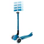 Сгъваема тротинетка със светещи дръжки ELITE GLOW LIGHTS, петролено синя - Image 7