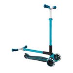 Сгъваема тротинетка за деца над 4 години GLOBBER ACE LIGHTS, синя - Image 4