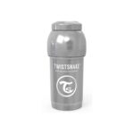 Шише против колики за бебета Twistshake 180 мл - Колекция Перла сиво - Image 2
