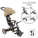 Триколка 4 в 1 GLOBBER EXPLORER TRIKE със сенник в бежов цвят - Image 7