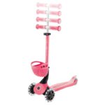 Тротинетка 5 в 1 GLOBBER GO UP BABY LEARN 360° FLASH LIGHTS, розова - Image 3