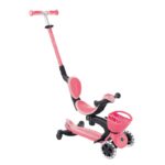 Тротинетка 5 в 1 GLOBBER GO UP BABY LEARN 360° FLASH LIGHTS, розова - Image 8