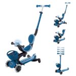 Тротинетка 5 в 1 GLOBBER GO UP BABY LEARN 360° FLASH LIGHTS, тъмно синя - Image 10