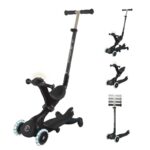 Тротинетка 5 в 1 GLOBBER GO UP DELUXE LIGHTS 360° - черна - Image 10