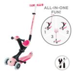 Тротинетка с родителски контрол GO UP DELUXE LIGHTS, пастелно розова - Image 10