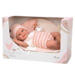 Усмихната кукла-бебе Роса в розово с аксесоари - 35 см, реално тегло - Image 2