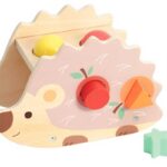 Дървен таралеж за сортиране, музика и игра – 9 части - Image 7